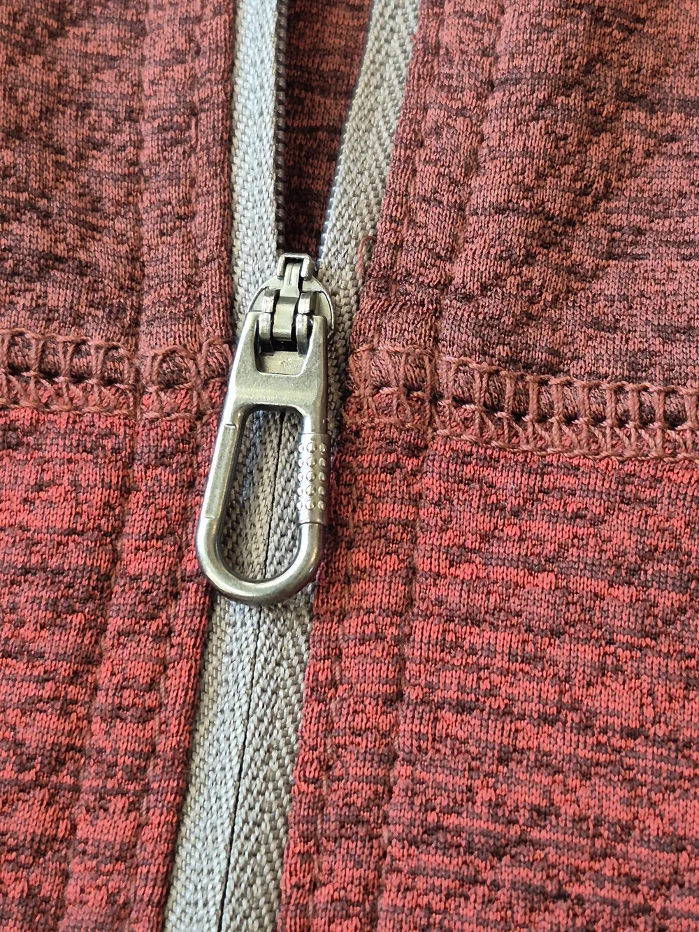G.H. Bass & Co. Red Heather Quarter-Zip Shirt Jacket 4858